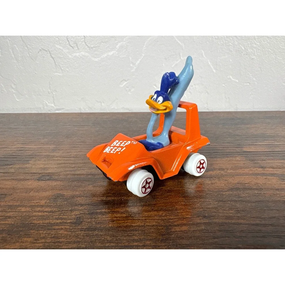 Vintage 1988 Ertl‎ Looney Tunes Road Runner Orange Dune Buggy Die-Cast Toy Car